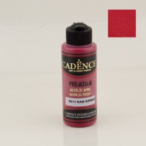 Premium Akrilik Boya 0011 Kan Kırmızı 120ML