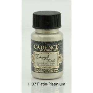 Cadence Dora Kumaş Metalik 1137 Platin 50 ml