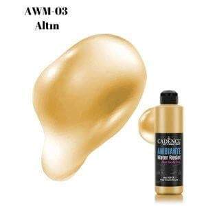 Cadence Ambiante Islak Zemin Boyası AWM-03 Altın Metalik 250 ML