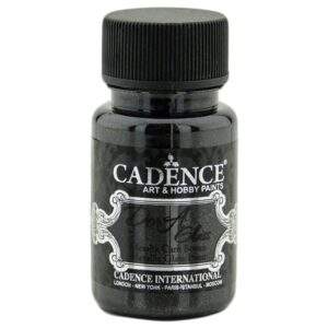 Cadence Dora Metalik Cam Boyası 3131 Siyah 50ML