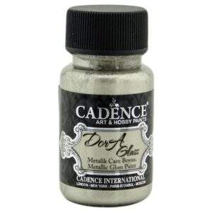 Cadence Dora Metalik Cam Boyası 3137 Platin 50ML