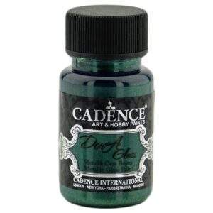 Cadence Dora Metalik Cam Boyası 3141 Zümrüt Yeşili 50ML