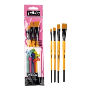 Pebeo 4'lü Düz Fırça Seti SET-10